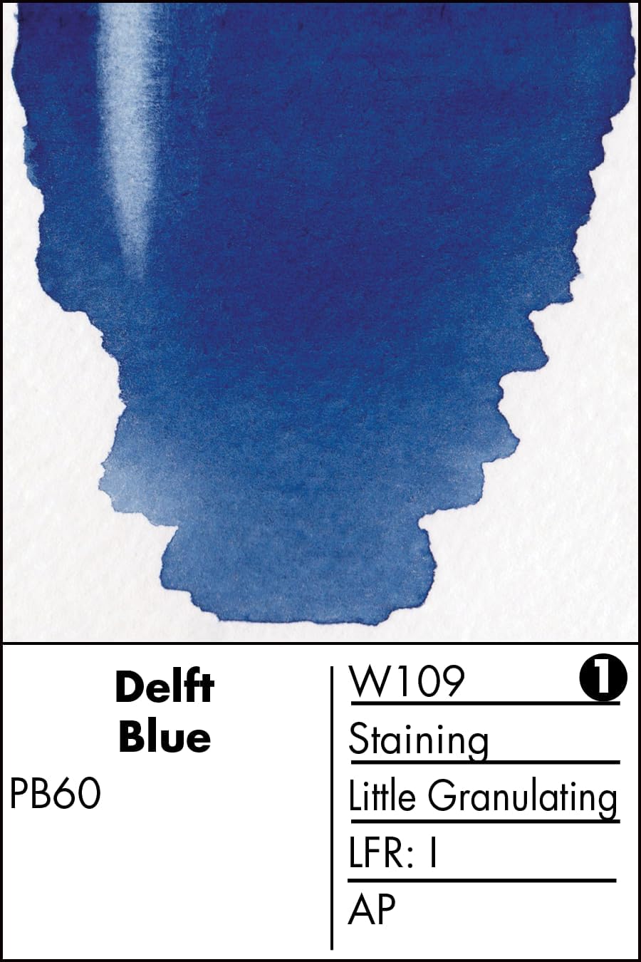 Grumbacher Finest Watercolor Paint, 14ml/0.47 oz., Delft Blue (W109)