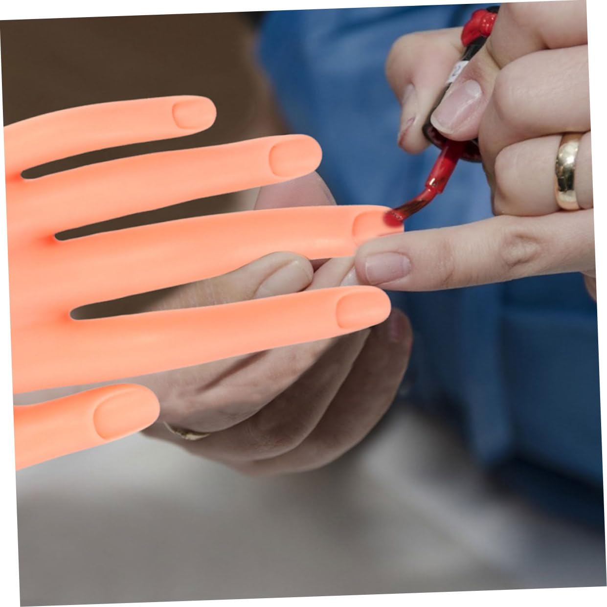 Practice Hand Fake Nails Manicure Model Nail Art Accessories Portable Prosthetic Hand