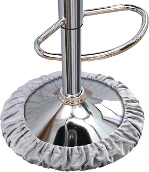 Barstool Base Ring Pads Bar Stools Leg Protectors Non Slip Ring Pad for Round Base Under Recliners Swivel Chairs Floor Protector Reduce Noise Stretchable Fits 14.5" to 16.5" Chair Base