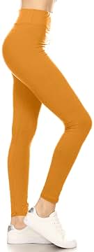 Leggings Depot High Waisted Leggings for Women Buttery Smooth & Soft Women's Solid Yoga - Reg, Plus, 1X3X, 3X5X