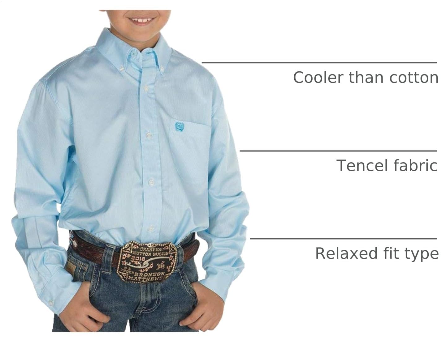 Cinch Boys' Boys Tencel Long Sleeve Shirt