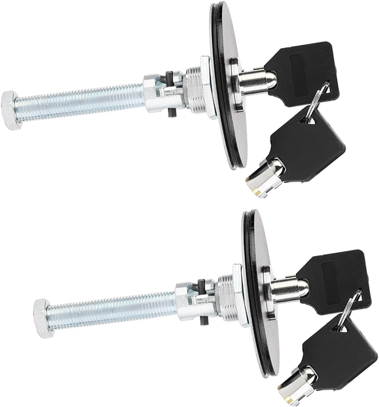 Hood Lock Safe Hood Pin Clip Aluminum Alloy for Cars Professional Driver Automotive Hood Security (Black)
