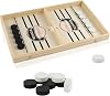 Fast Sling Puck Game,Slingshot Hockey Games,Wooden Paced Sling Puck Winner Interactive Board,DeskTable Funny Games for Adults for Christmas Stocking Filler