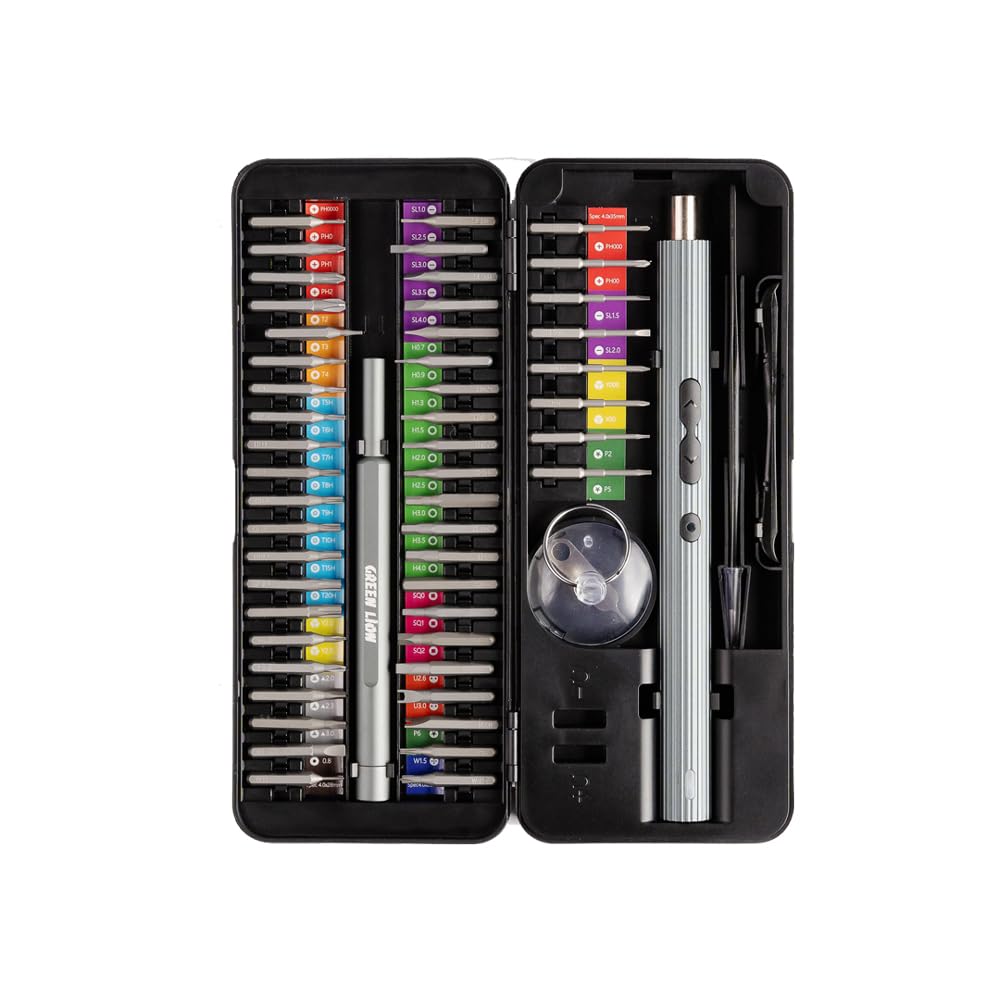 Green Lion 58in1 Electric Screwdriver Set (GN58IN1ELSDBK) Black