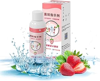 Plaque Disclosing Agent Oral Tartar Test Examination, 60ml Shows Plaque, Helps Teach Kids Teeth Brushing Habits for Clean Teeth, Dental Plaque Indicator Liquid