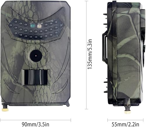 Miniatura 8 de doorslay Mini cámara de sendero, cámara de juego de 20MP 1080P con visión nocturna activada por movimiento de 120, cámara de caza impermeable IP54