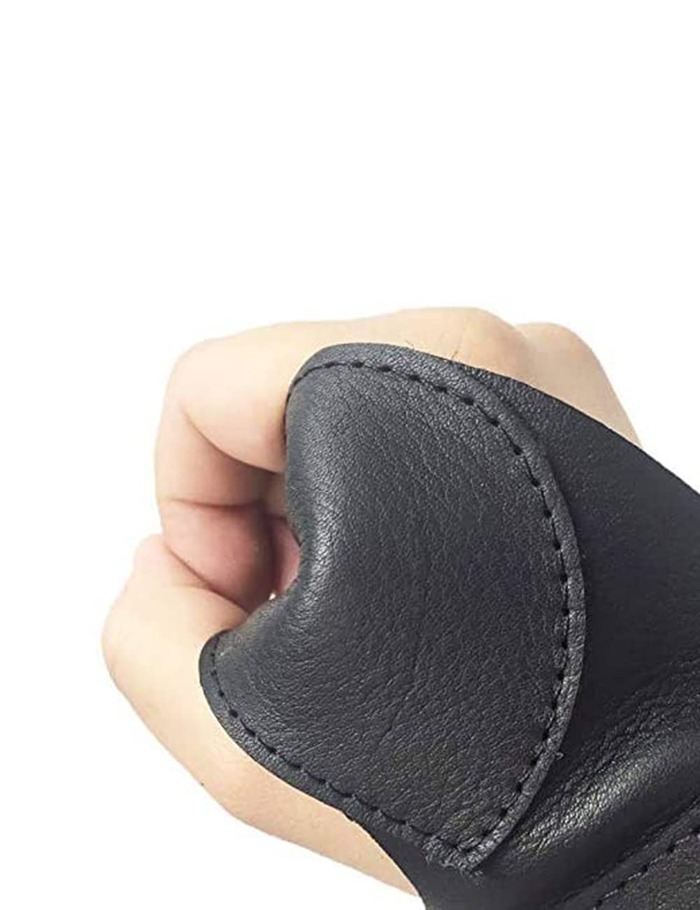 longbowmaker Noir Protège-Bras de Tir à l’Arc Réglable en Cuir de Vache Antique Protège-Poignet 31cm Bracelet pour Adulte et Jeune