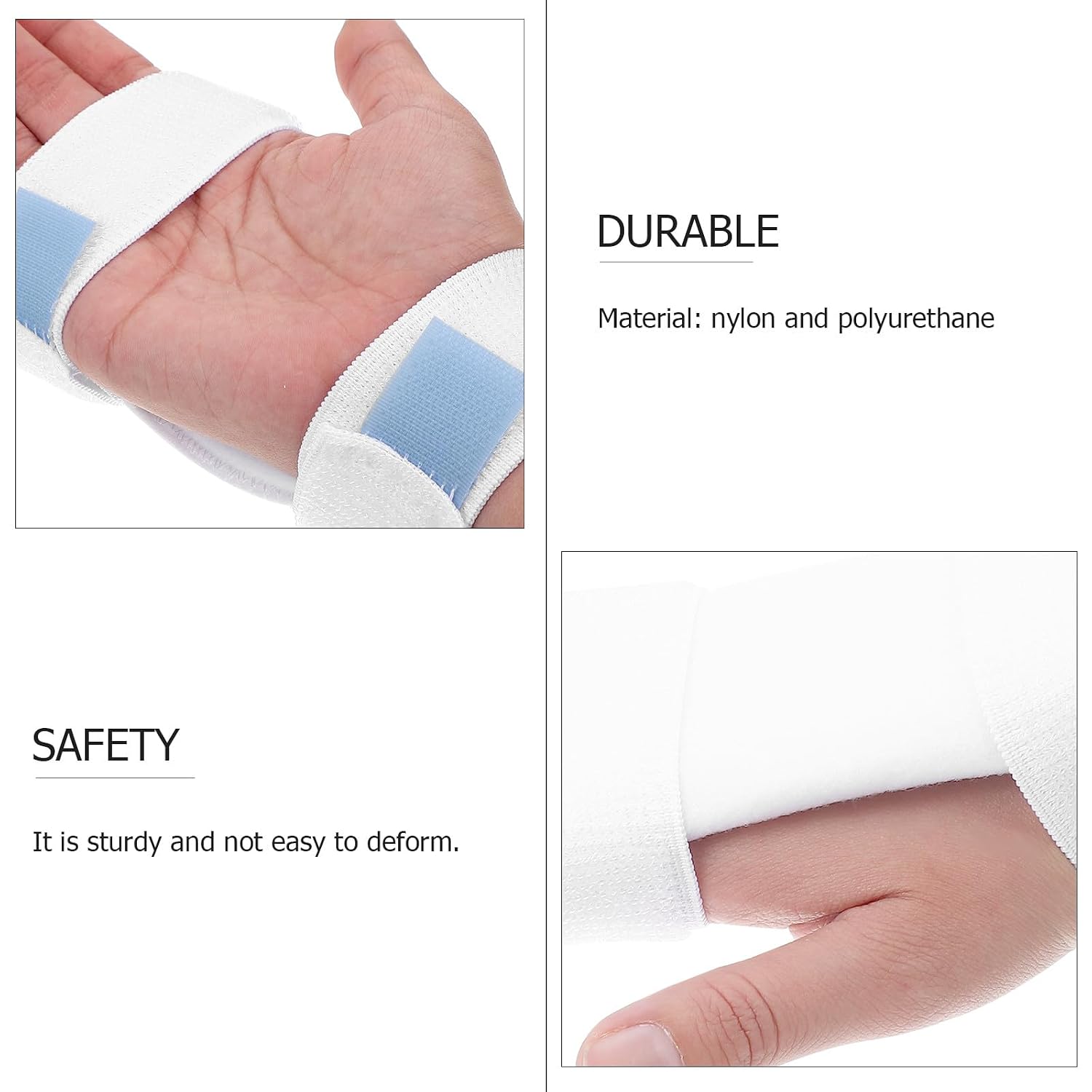 Adjustable Arm Infusion Board Fixator White Foldable Fixing Band for Infusion and Treatment