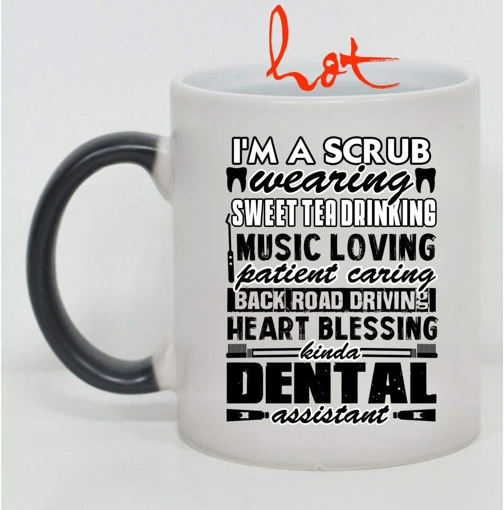 Funny Dental Assistants Cup, I'm A Scrub Wearing Heart Blessing Kinda Dental