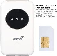 Elprico Hordozható 4G LTE WiFi Router, 300 Mbps Vezeték Nélküli Modem, SIM Kártyás, 3200 mAh Akkumulátor, Fehér 5