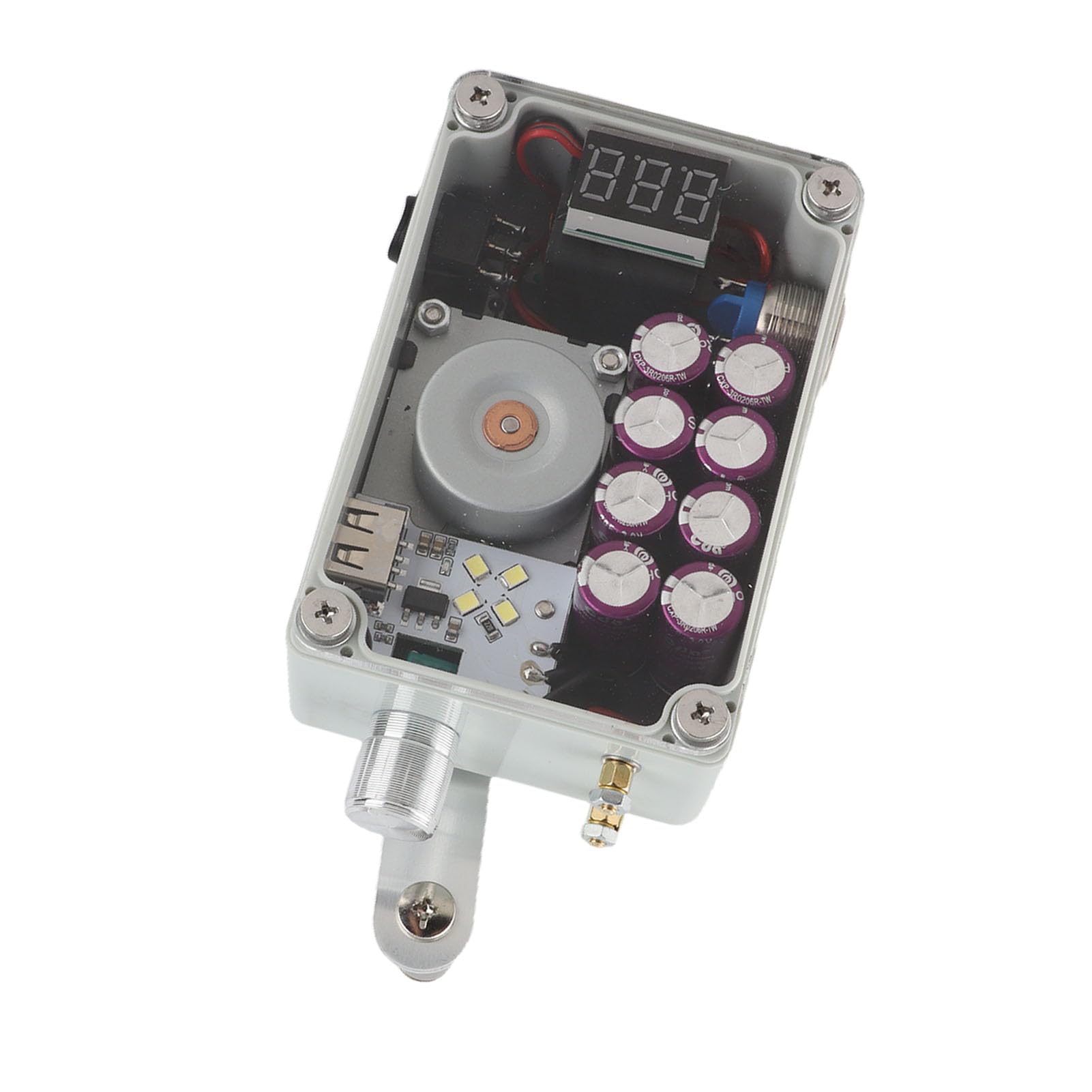 Bediffer Generador de Emergencia con Manivela Manual, Ahorro de Energía para Acampar Al Aire, Generador de Energía Manual con Salida USB para Viajeros, Material Metálico ABS