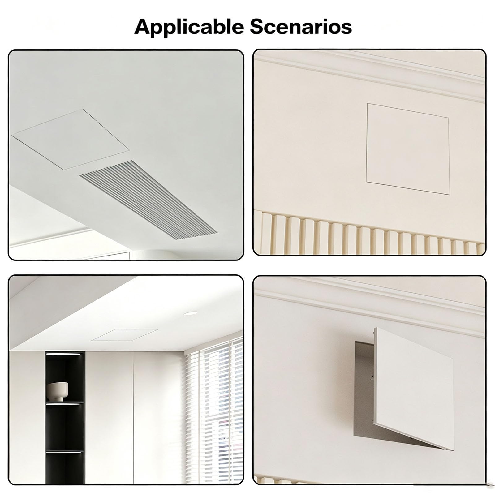 Panele Dostępowe do Płyt Gipsowo-kartonowych do Sufitów, Rama Aluminiowa Drzwi Dostępowe do Ściany do Drzwi na Poddasze Instalacja Wodno-kanalizacyjna w Piwnicy(20cm/7.9in)