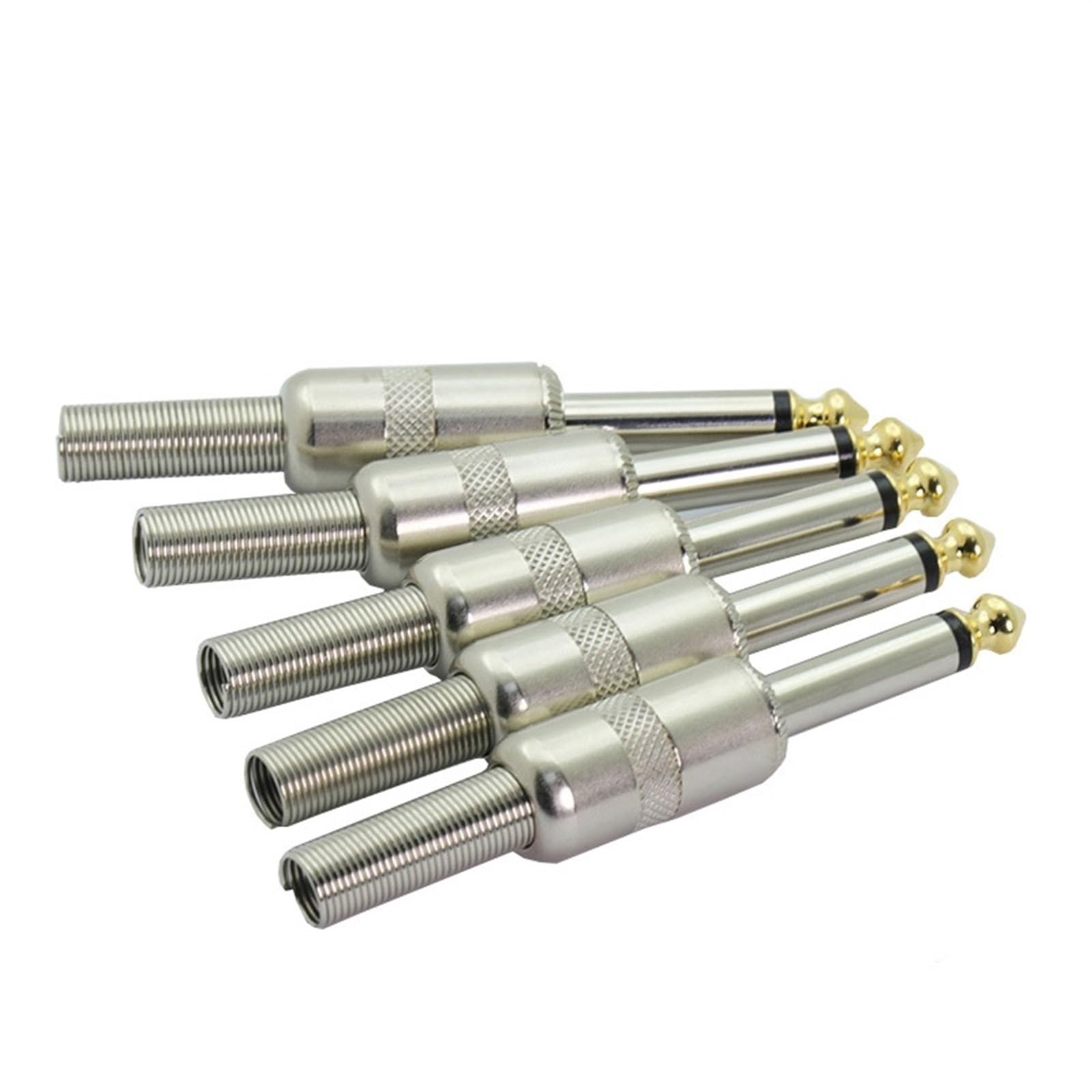 Conector macho mono de 6,35mm para organizar tu pedalera de efectos sin ruidos de fondo