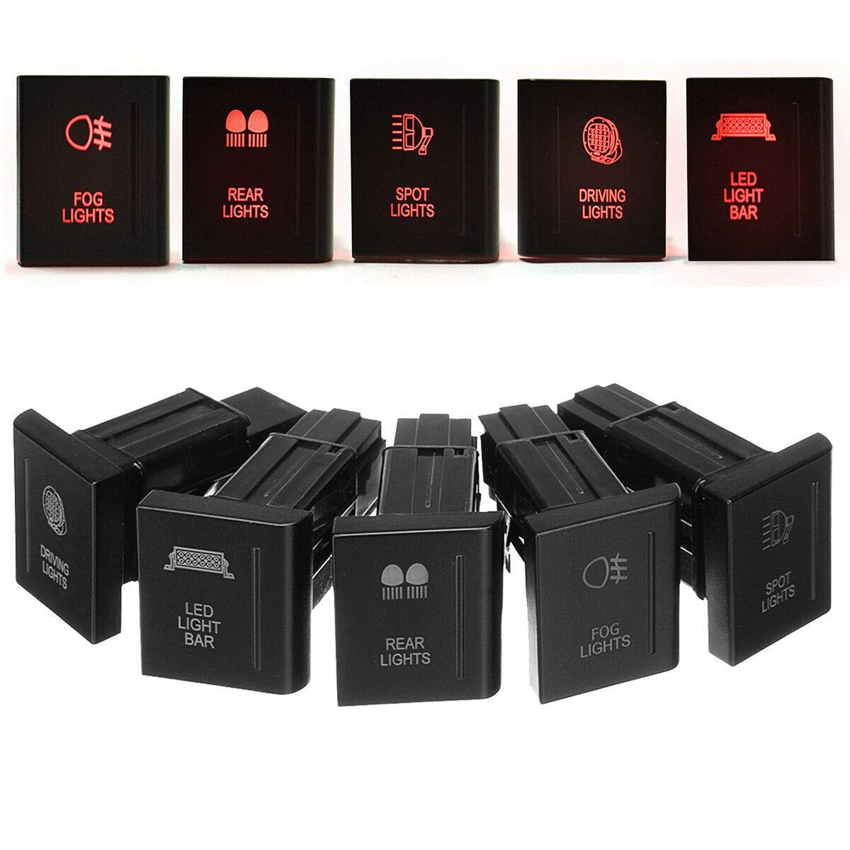 Push Button On/Off Switch For VW Amarok (2009-2016) - 12V 3A, Up/Left/Right Control