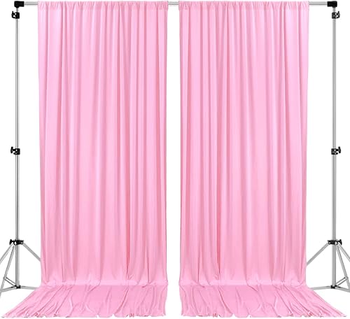 Miniatura 6 de AK TRADING CO. Cortinas para fondo de poliéster negro, de 10 x 10 pies, paneles de cortina con bolsillos para la barra, decoración para ventana,