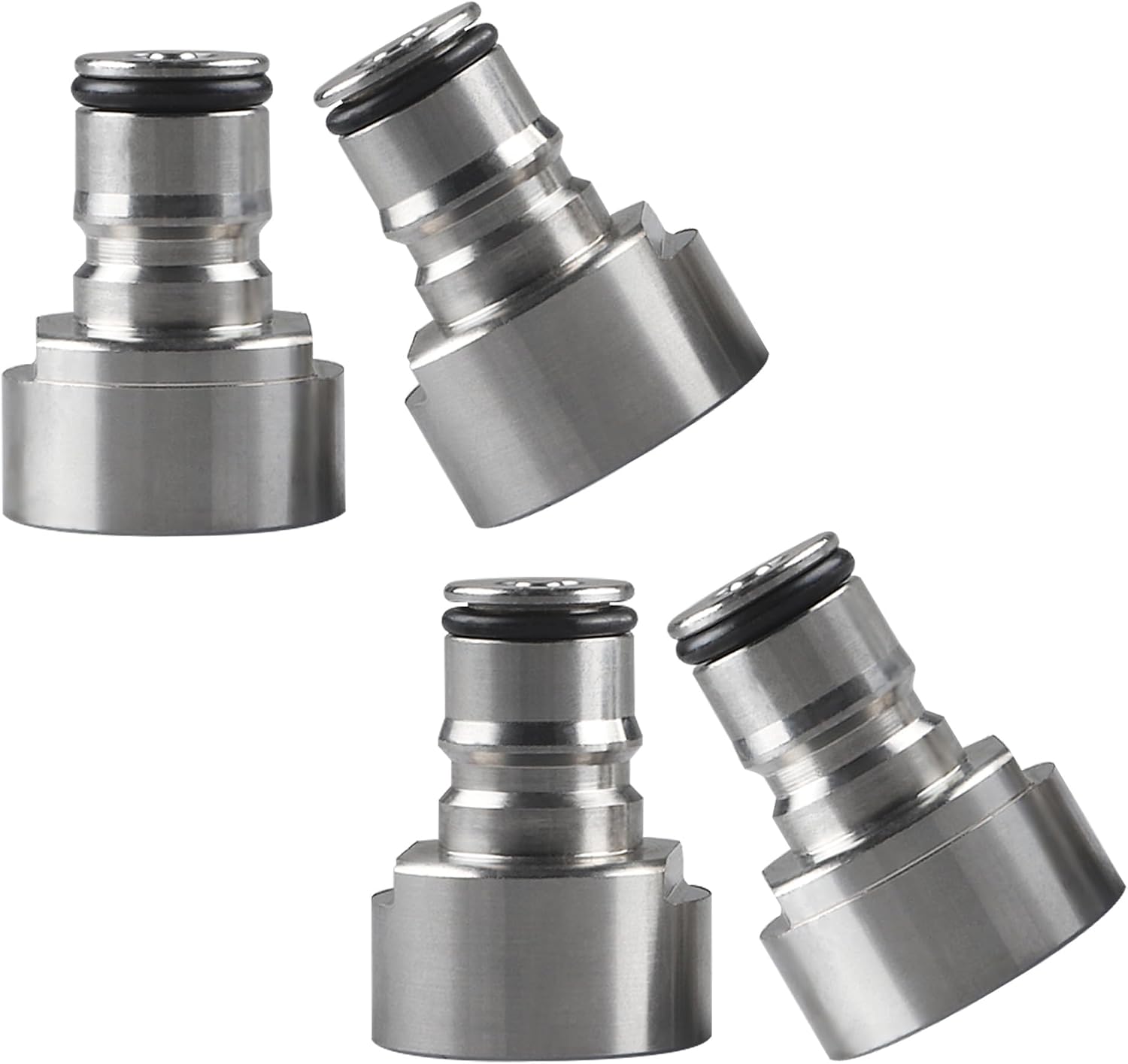 Sankey to Ball Lock Quick Disconnect Adapter Set Beer Keg Coupler 5/8" BSP Ball Lock Quick Disconnect Conversion Kit for Home Brewing LUCKEG 4PCS