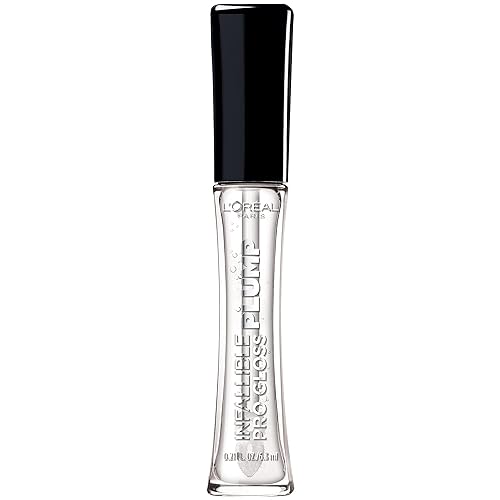 Miniatura 16 de L'Oréal Paris Infallible Pro Gloss Plump - Brillo labial con ácido hialurónico, brillo voluminizador de larga duración, los labios se ven