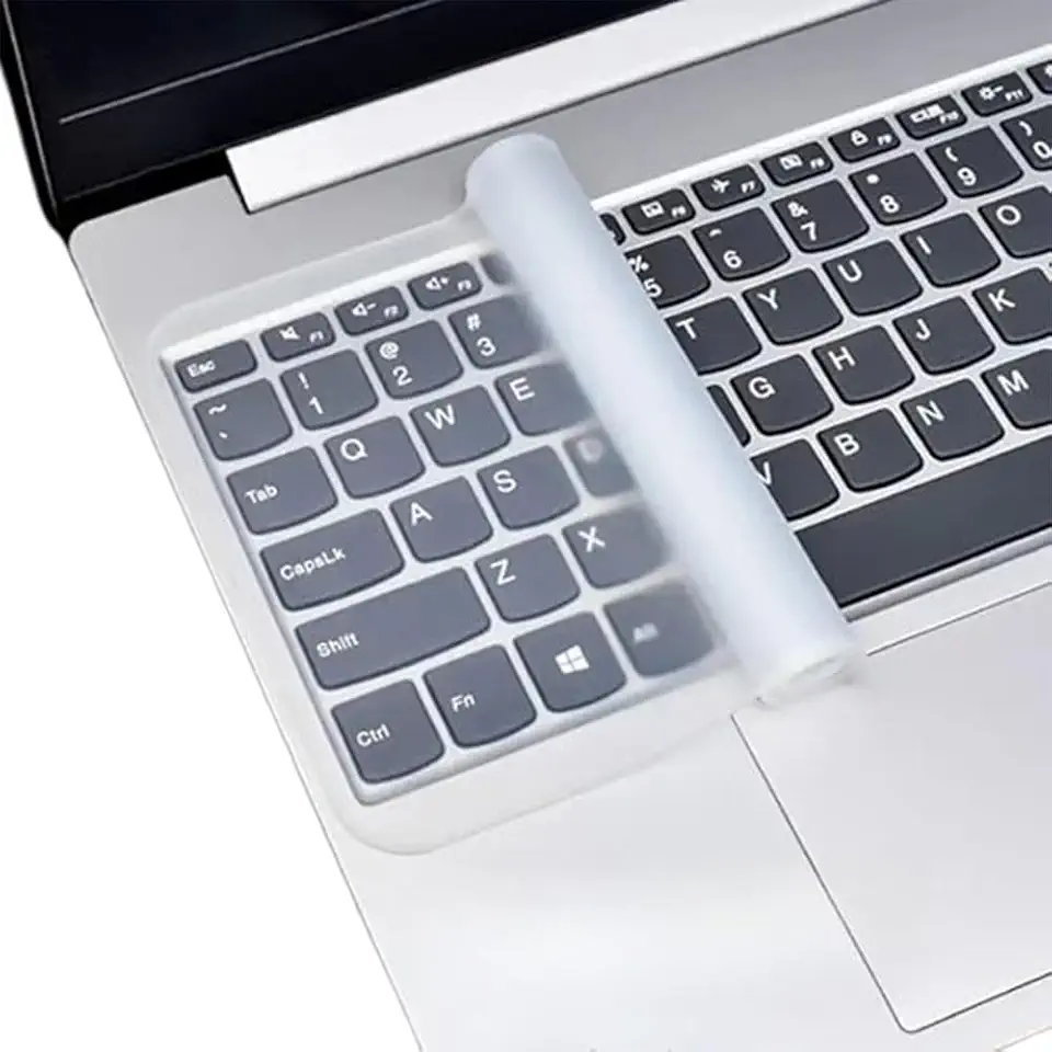 Capas de teclado transparentes premium – 2 capas protetoras de silicone para dispositivos de 15 a 17 polegadas