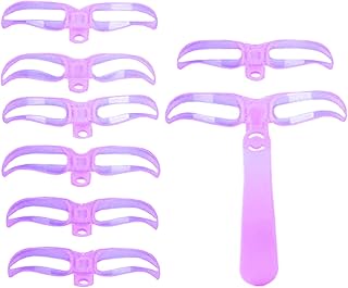 Eyebrow Stencils - 8 Styles Eye Brow Shaper Set, Washable Portable Eyebrow Shaping Stencils | for Women Travel Daily Makeup Party Date Night Salon Home Beauty Grooming Tool Kit