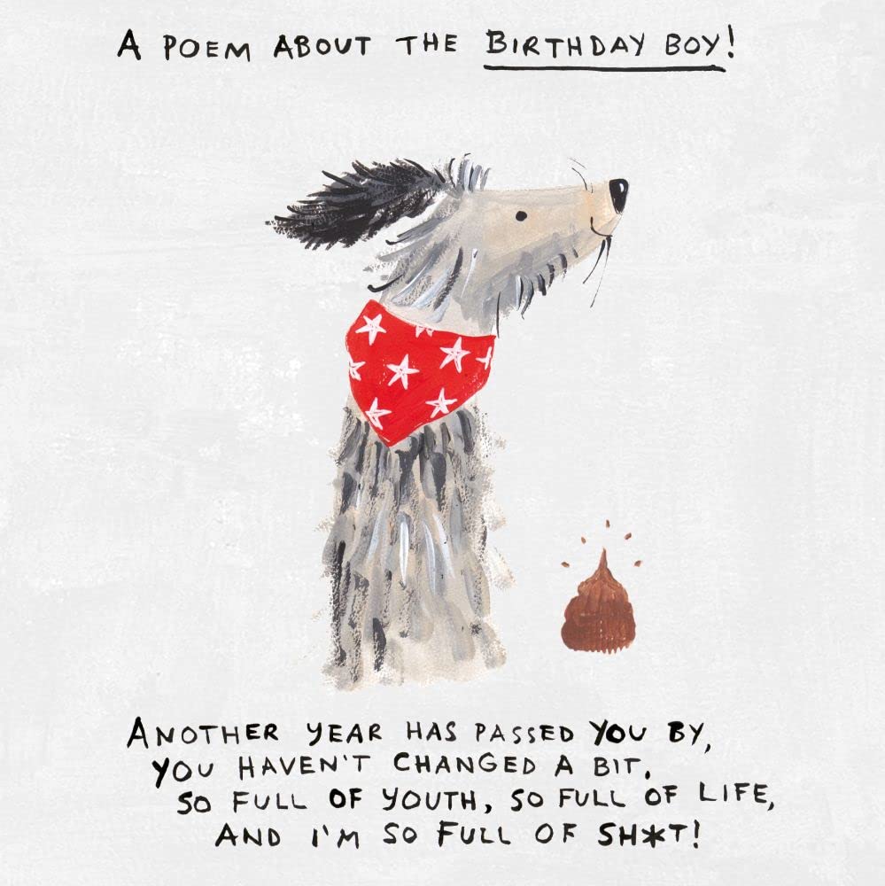 Paper Salad Humour Card - Birthday Boy