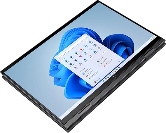 HP 2021 Envy x360 2-in-1 Laptop, 15.6 Full HD Touchscreen, AMD Ryzen 5 5500U 6-Core Processor, 8GB DDR4 RAM, 256GB PCIe NVMe M.2 SSD, Backlit Keyboard, Webcam, Wi-Fi 6, HDMI, Windows 11 Home