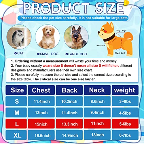 6 Pieces Holiday Dog Dress Easter Puppy Dress Amrican Flag Day Dog Bow Knot Skirts Puppy Birthday Dress For Easter(Large/ Fit 5-6 Lbs) #TOP1