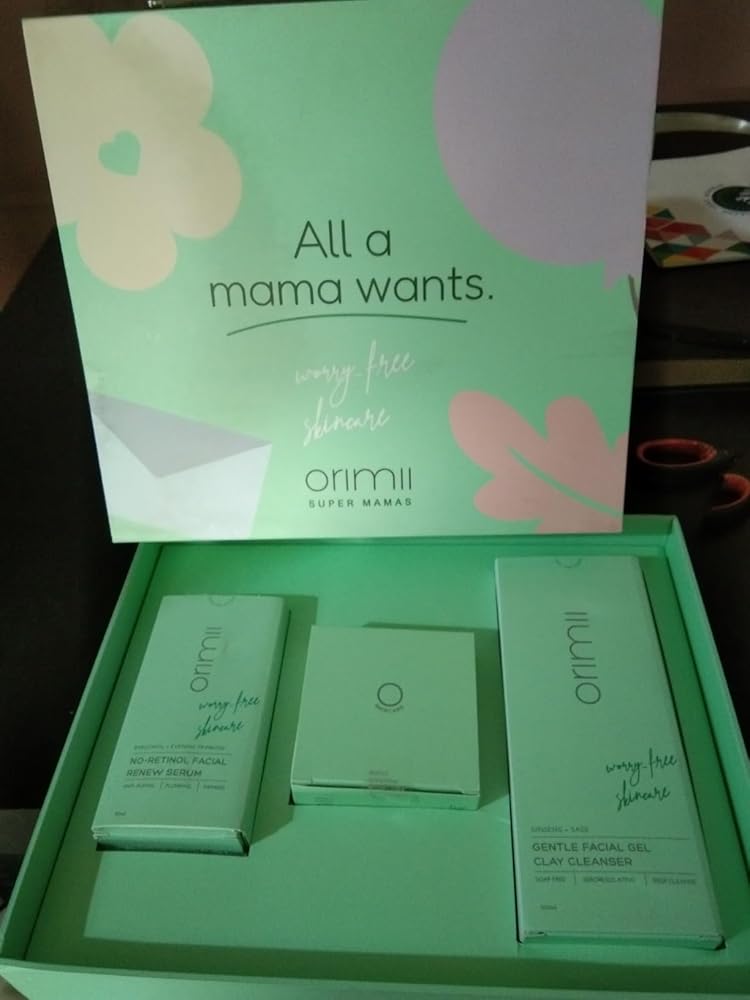 New Mom Gifts with Facial Cleanser, Serum, Hydrating Mask – Orimii