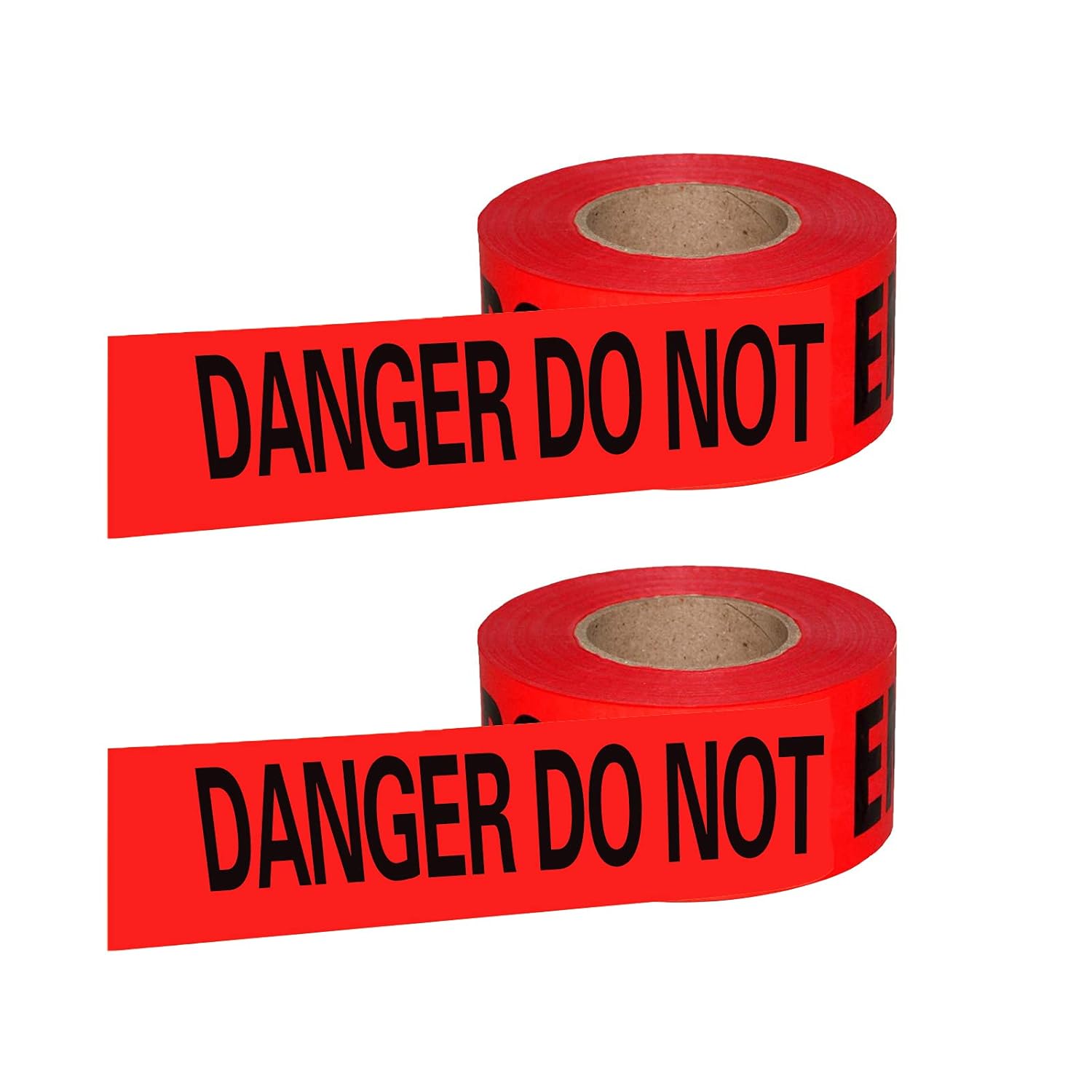 Yellow Caution Tape 2Pack, 3-inch x 1000 feet, Strong Thick Safety Tape, Weatherproof Resistant Construction Tape for Danger/Hazardous Area, Caution Tape Party Decorations Halloween Caution Tape Roll: Industrial & Scientific