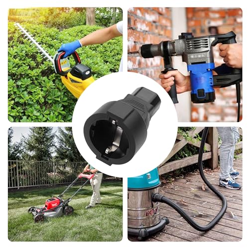 YAODHAOD C14 auf Schuko Stromadapter Kaltgerätestecker, CEE Adapter Kaltgeräte Verlängerung für USV