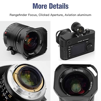 Amazon.co.jp: TTArtisan 21mm F1.5 広角レンズ ライカMマウント