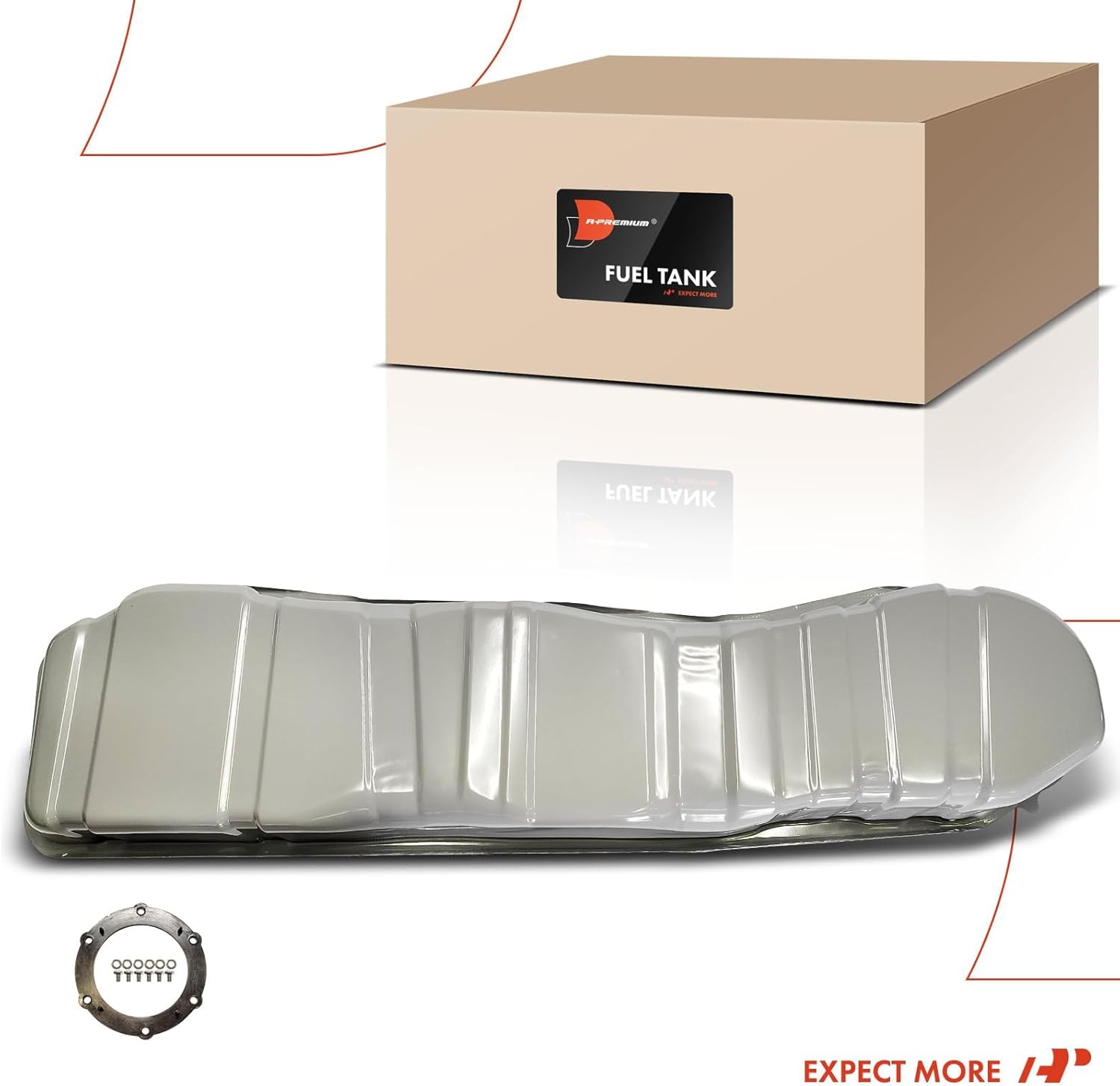 A-Premium 24.5 Gallons Galvanized Steel Fuel Tank with O-Ring Compatible with Ford F-150 1999-2003, F-150 Heritage 2004, F-250 1999 & Lincoln Blackwood 2002, 4.2L 4.6L 5.4L, Replace# 4L3Z9002LA