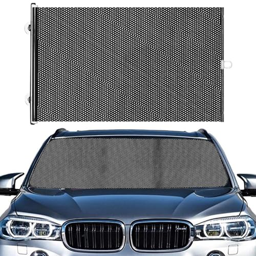 Fukamou Pare-Soleil rétractable pour Voiture, Pare-Soleil rétractable pour Pare-Brise - Store...