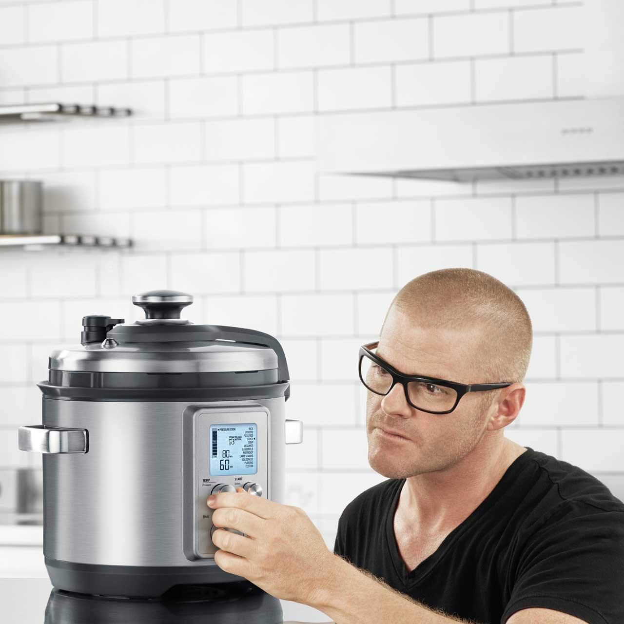 Sage Fast Slow Pro Pressure and Slow Cooker Brushed Stainless Steel | Pressure and Slow Cooker Steamer 11 Settings 6L Capacity Hands-Free Steam Release Triple Safety Lid product thumbnail 3