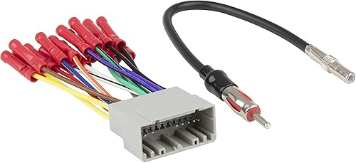 SCOSCHE Compatible con Select 2002-2008 Chrysler, Dodge, Jeep y Plymouth Cable Harness & Adaptador de Antena Bundle CR2AB