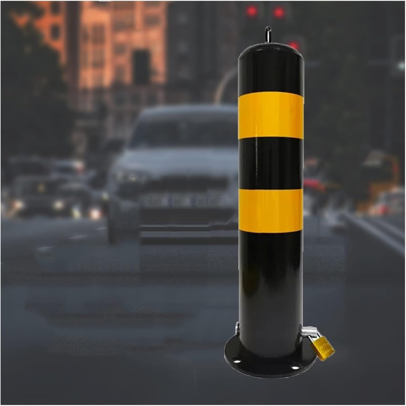 WDSOPK Traffic Delineator Post Cone, Removable Reflective Tape Parking Bollards for Parking/Crowd Control/Street Stanchion/Road Cones（2 Pack-55cm）
