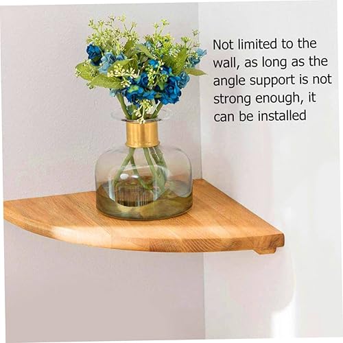 Miniatura 8 de Operitacx Estante esquinero flotante de 6 pulgadas para pared, estante de almacenamiento de madera, decoración elegante para cocina y baño
