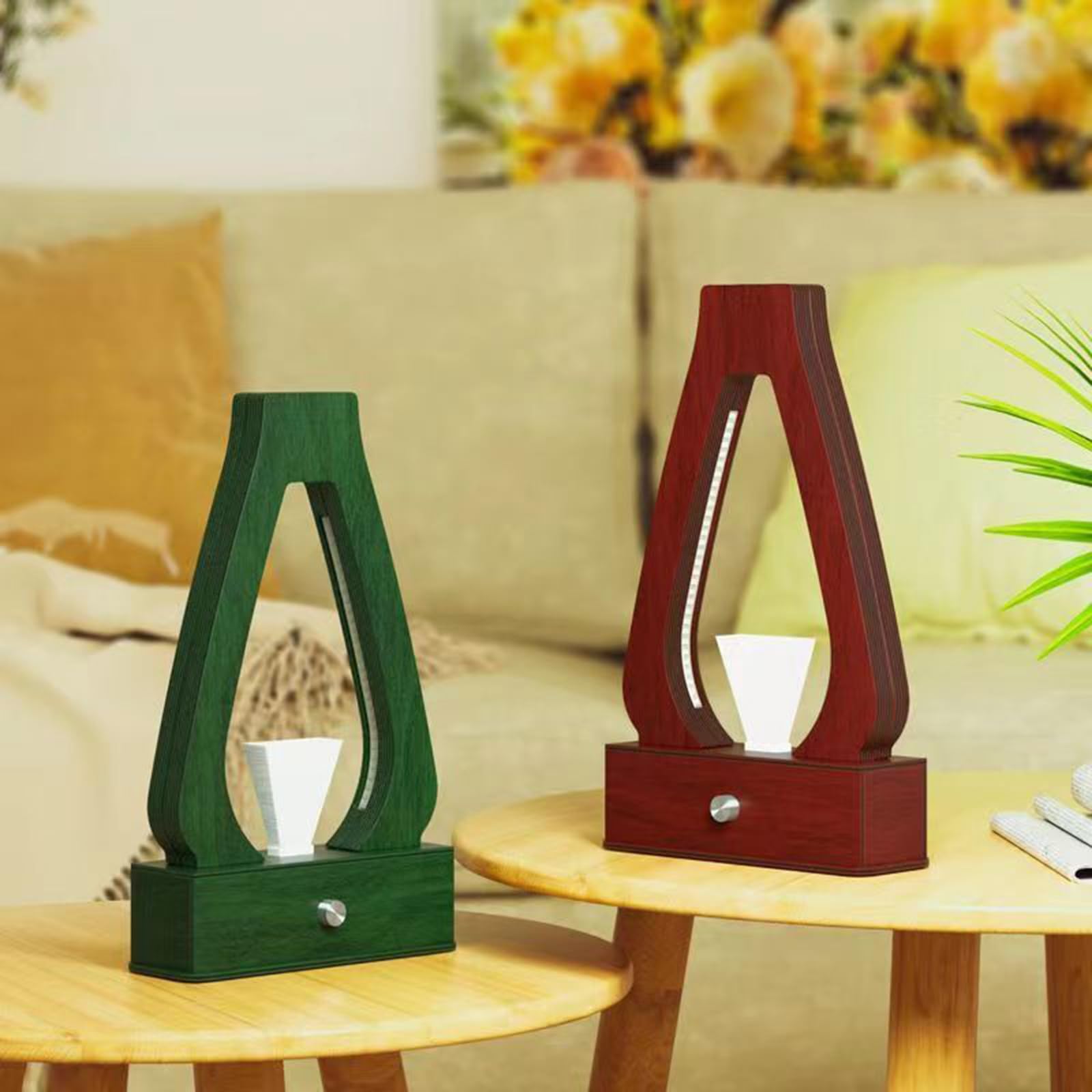 Lampada lampadina gocce d’acqua fluttuanti, 10 modalità flusso acqua | Red