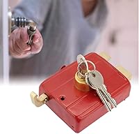 Vista 3 de Nightlatch - Cerradura de seguridad resistente con llaves para puerta delantera, color rojo