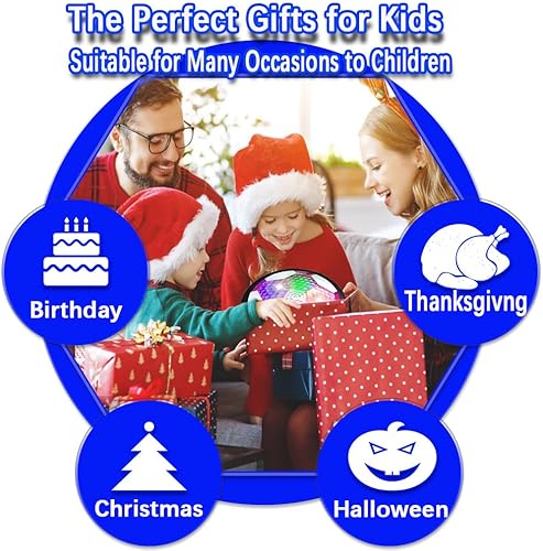 Miniatura 5 de VNVDFLM Hover - Pelota de fútbol para niños, pelotas de fútbol con luz LED con parachoques de espuma suave, para interiores y exteriores, pelota