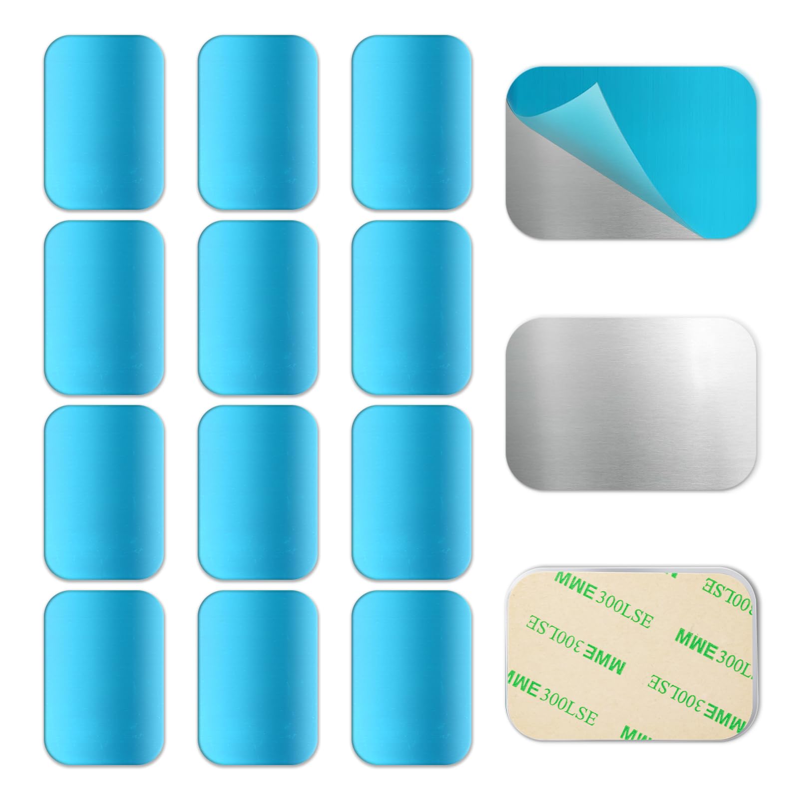 12 Pcs Under Cabinet Light Magnetic Strip Replacement with Adhesive Backing