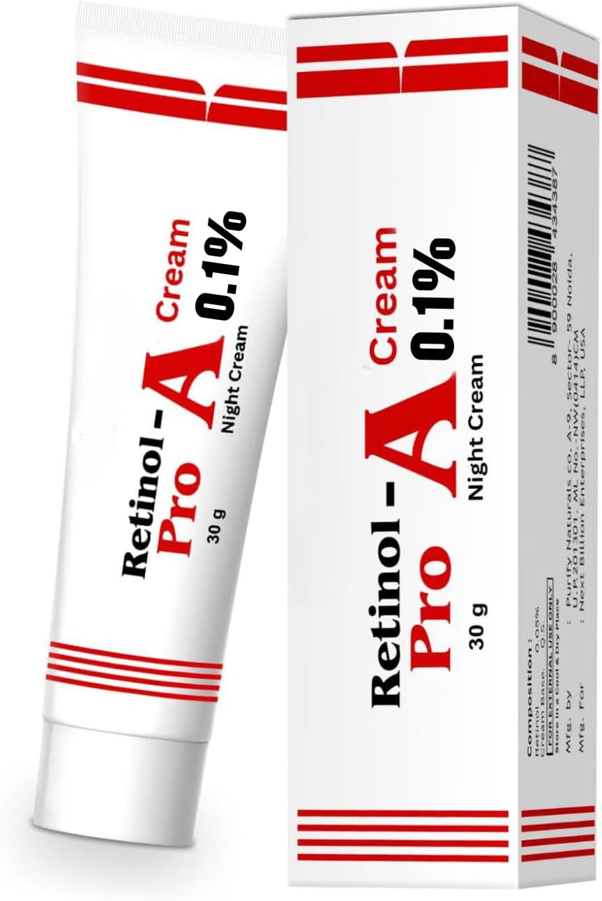 Generic Retinol Pro Night Cream 0.1 Vitamin A Fine Lines, Sun Spots, Anti-Aging (30 Gram / 1.05 Oz)
