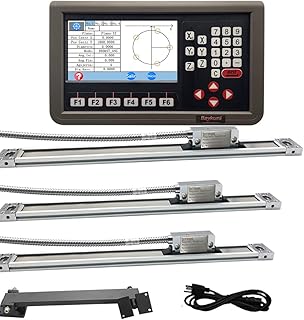 Bridgeport Milling Machine 9X42 Table 3 Axis DRO Digital Readout 1um Resolution with IP67 Sealing Magnetic Scale for Milling Machine 12x16x30inch Travel