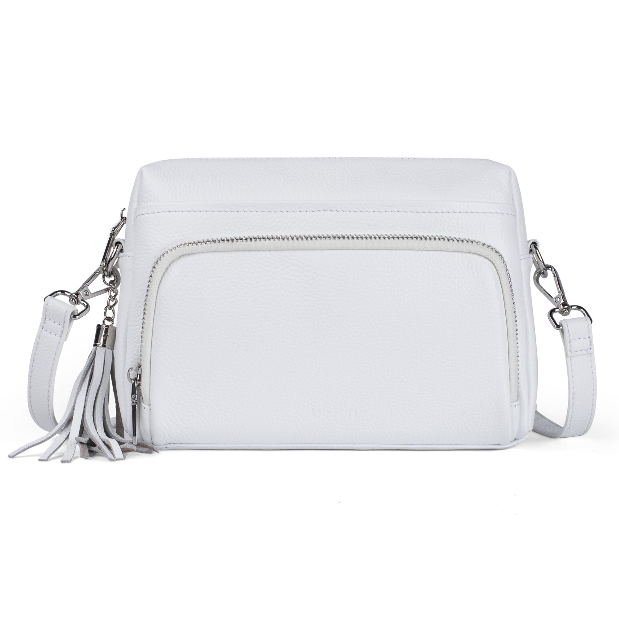 befen Echtleder Handtasche Damen Klein RFID-Blockierung Umhängetasche Leder | Crossbody Bag Leder Schultertasche Damen mit Integrierter Brieftasche, Handytasche zum Umhängen