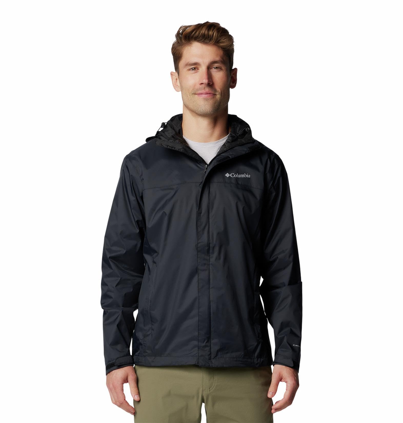 columbia Men Black Omni Tech Watertight II Waterproof Rain Jacket, M-picture-13
