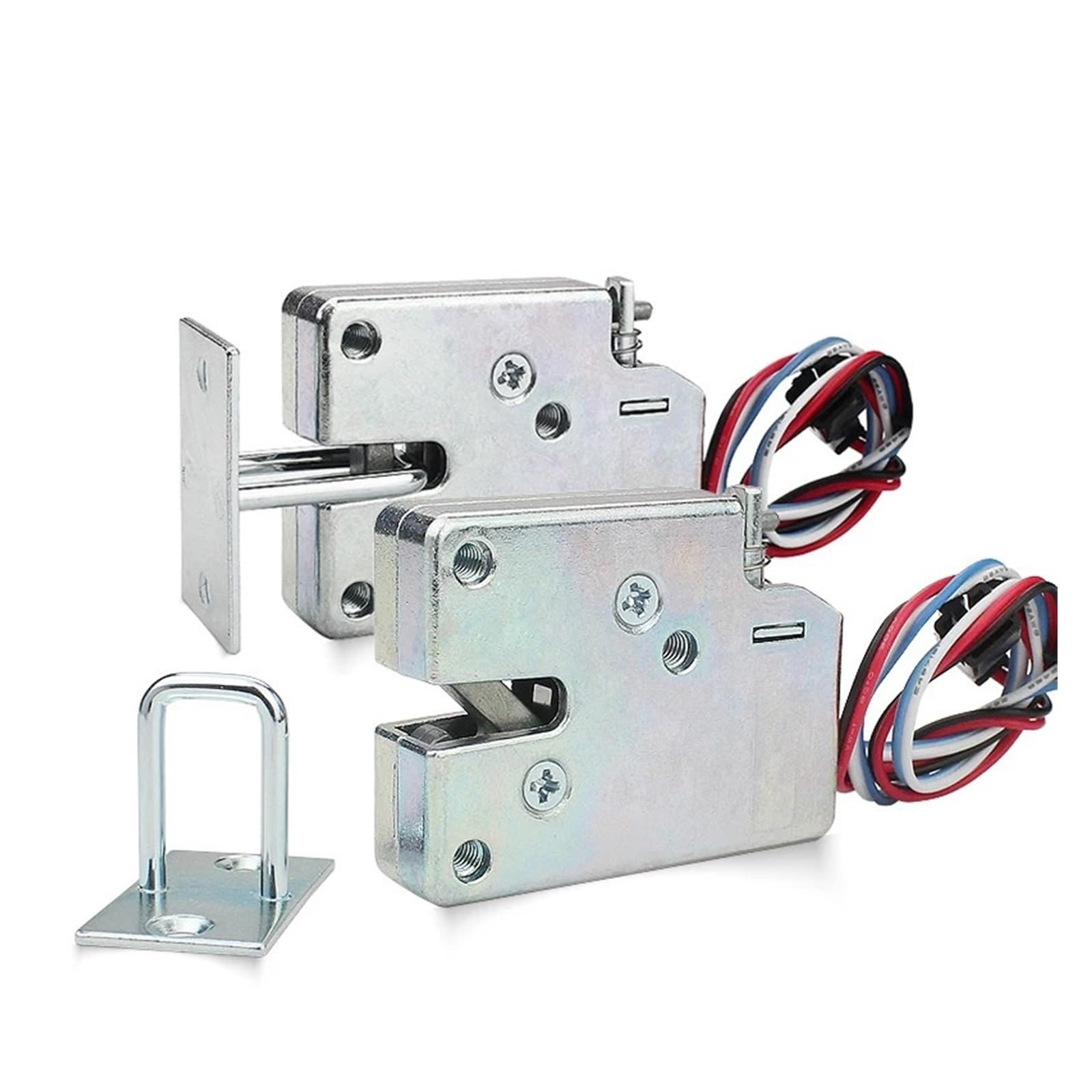 Zamek elektromagnetyczny drzwi, 2 Szt. Zamek Elektryczny DC 12 V Mini Mały Rozmiar Elektromagnetyczny Szuflada Szafki Sterującej