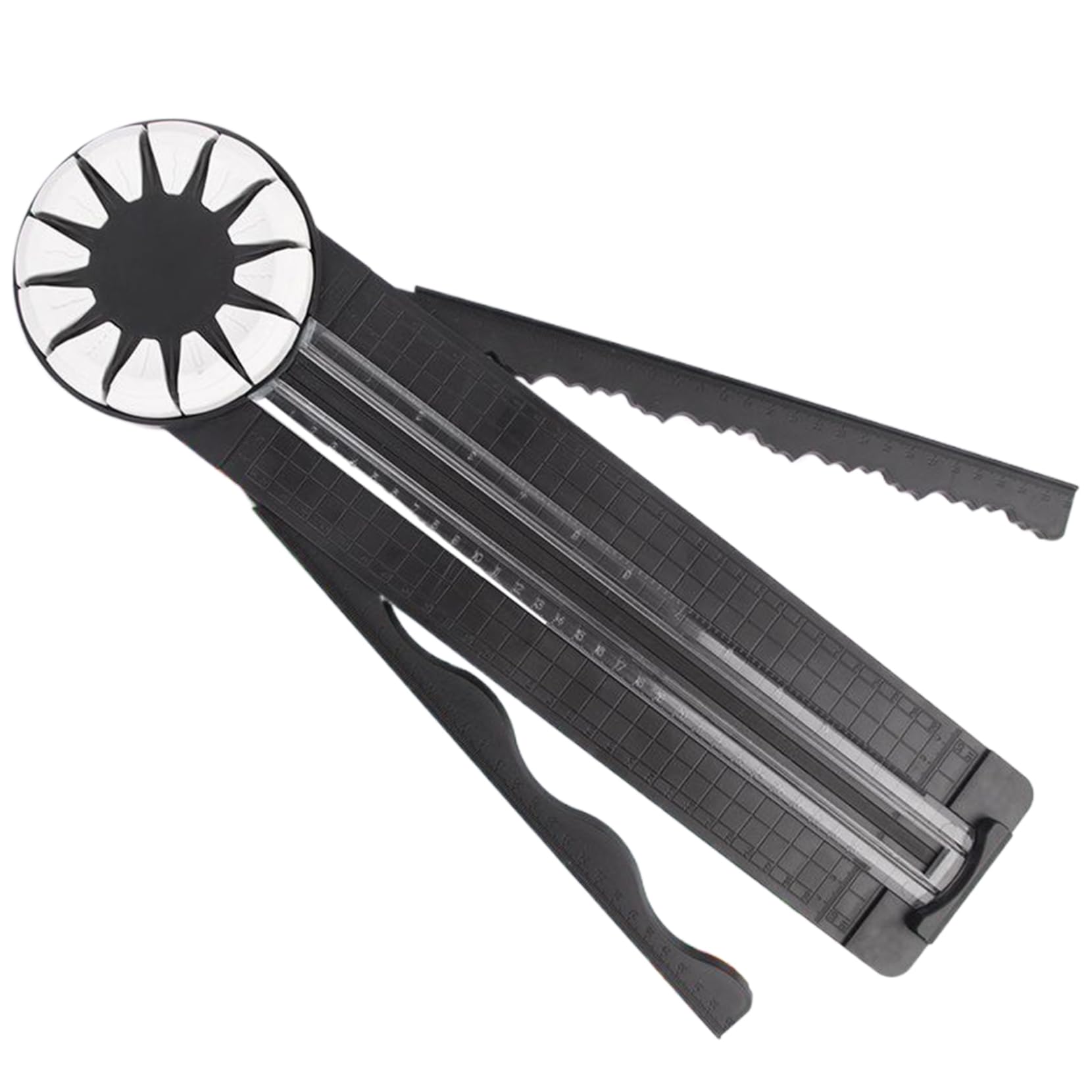 Coupe-papier 12 en 1 rotatif pour scrapbooking et découpe de précision