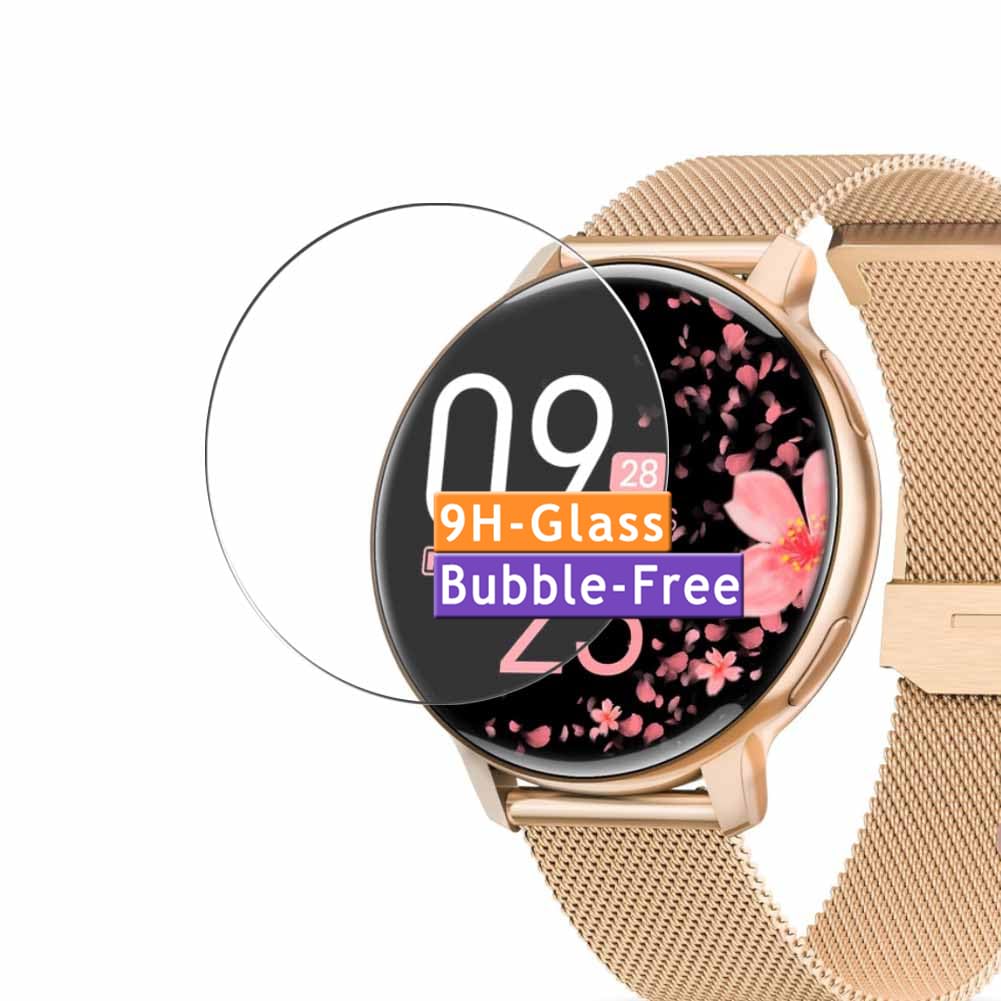 Vaxson 3-Pack Tempered Glass Screen Protector, compatible with Btaxydg DEKELIFE S53 1.39"" smart watch smartwatch 9H Protective Guard Film Protectors, Transparent