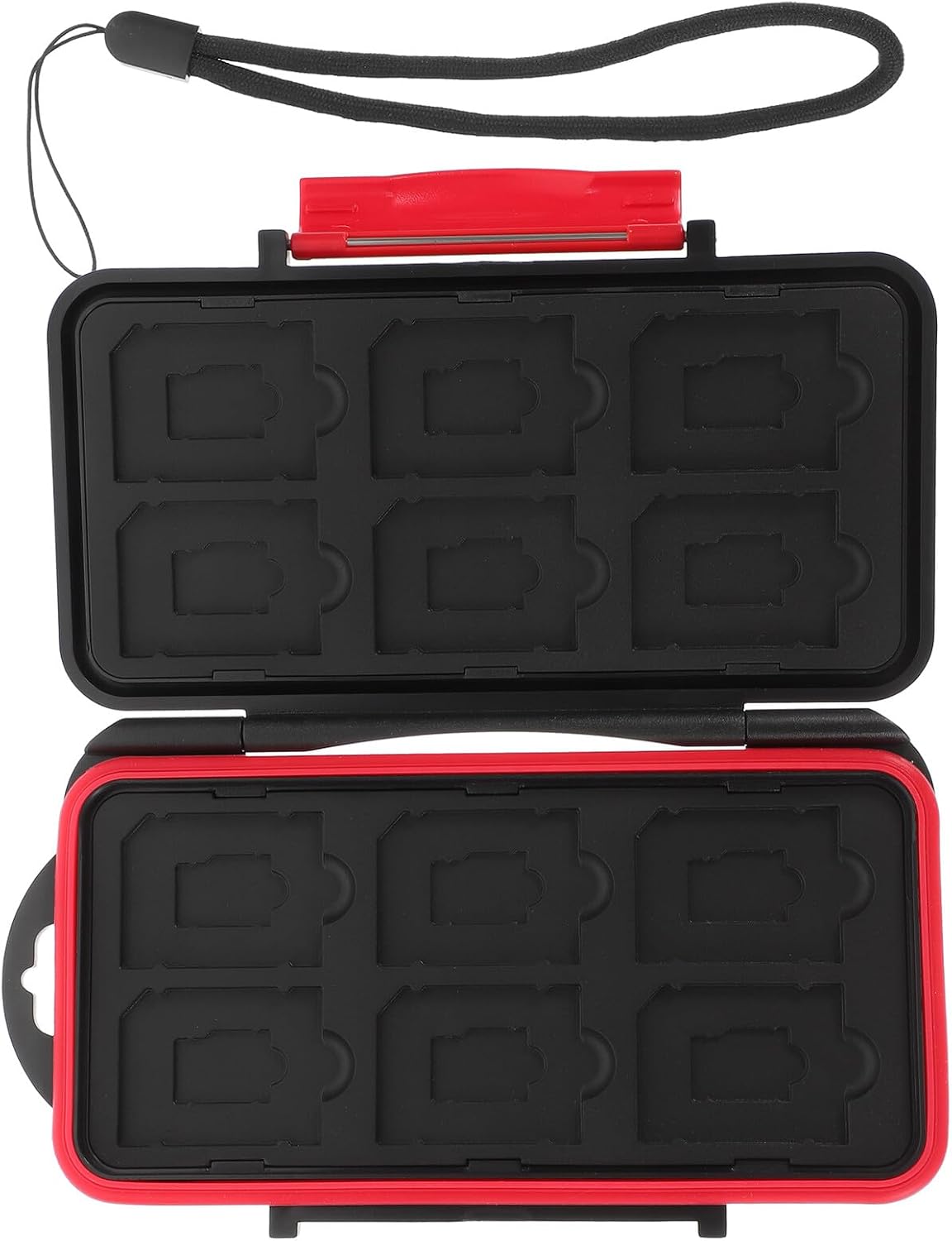 Memory Card Holder Case Portable ABS Cotton Card Organizer