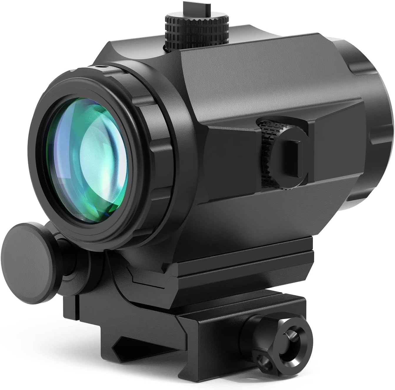 Feyachi M40 3X Red Dot Magnifier with Flip to Side Mount, Focus Adjustment, Windage & Elevation Adjustable, 37/40MM Height, Black