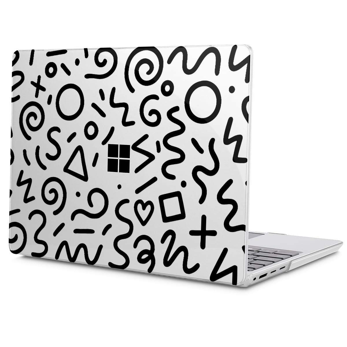 Custodia per laptop Microsoft Surface 5/4/3 da 13,5 pollici con poggiapolsi in metallo SOLO 2019-2022 Modelli di rilascio: 1868/1951, custodia rigida in plastica con copertura per tastiera e